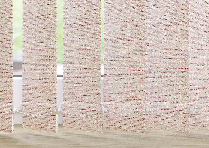 Cassandra, Torch Red - Vertical Blind Slats - Image 3
